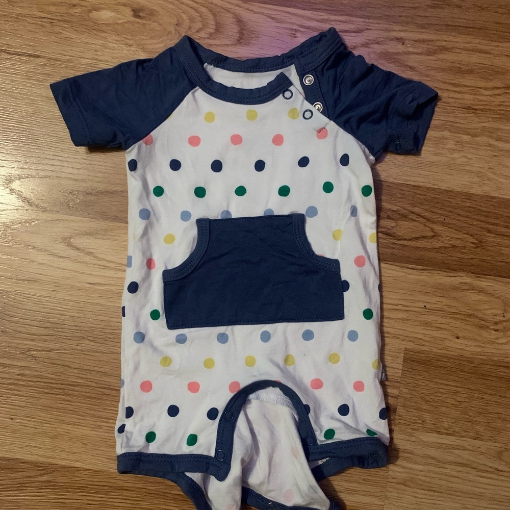 Kyte Baby Shortall in Spring Polka Dot